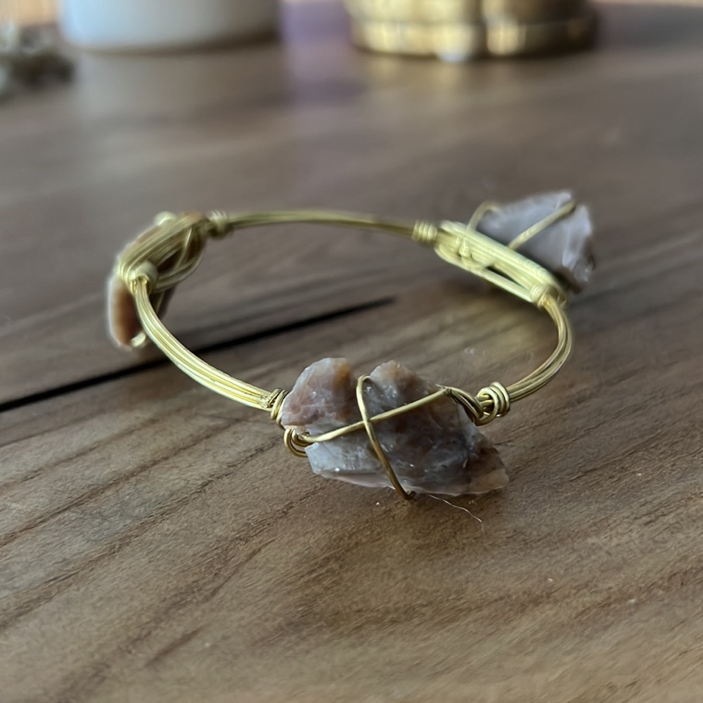 Bourbon and Bowties Inspired Arrowhead Wire Bracelet